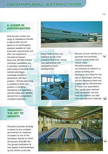 Refurbished PIERALISI decanter, type JUMBO 4