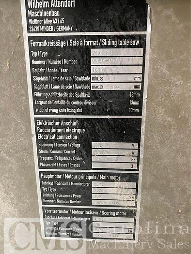Used Altendorf F45 Sliding Table Saw