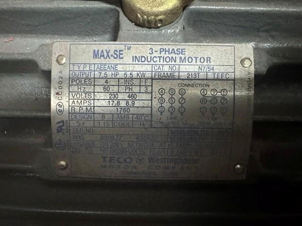 Used 7.5 HP AEC GP1012 Granulator