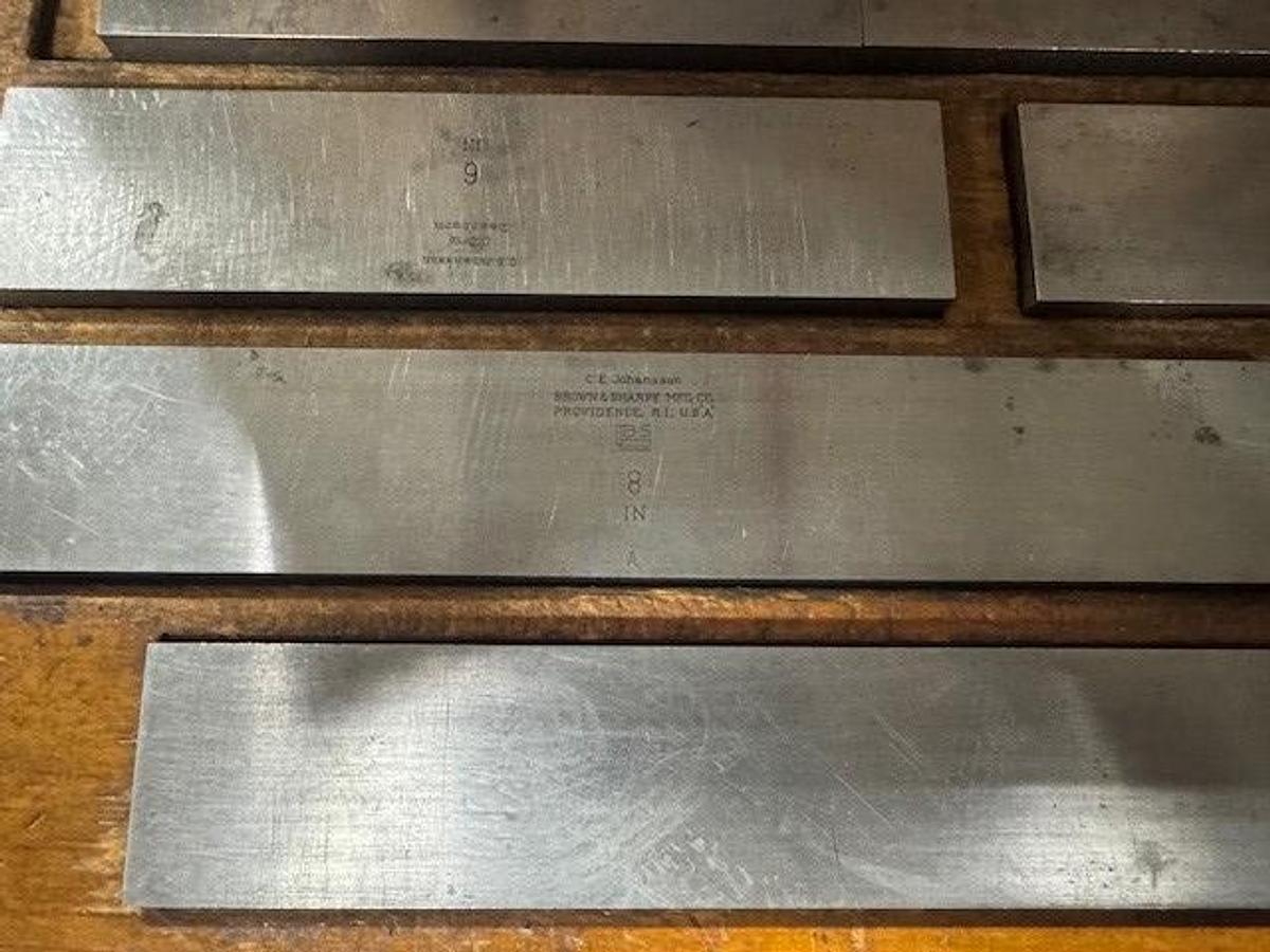 Used CE Johnson/Ford & Brown and Sharpe Long Style Gage Block Set