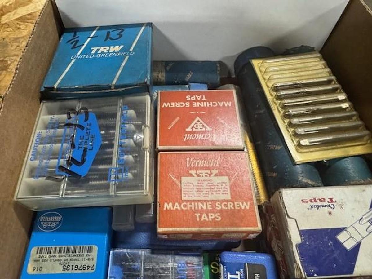 Used SAE Standard Hand Taps Coarse and Fine Thread