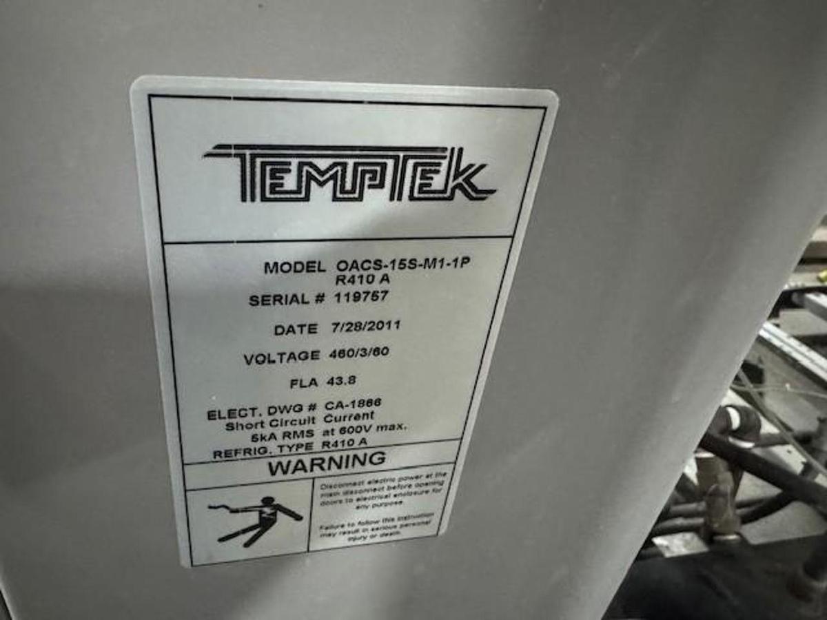 Used 14.5 Ton TempTek Central Water Chiller