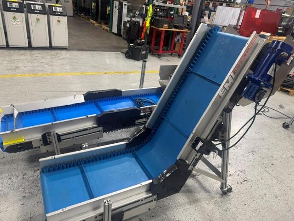 Used EMI EAK Series Flat to Incline Belt Conveyor