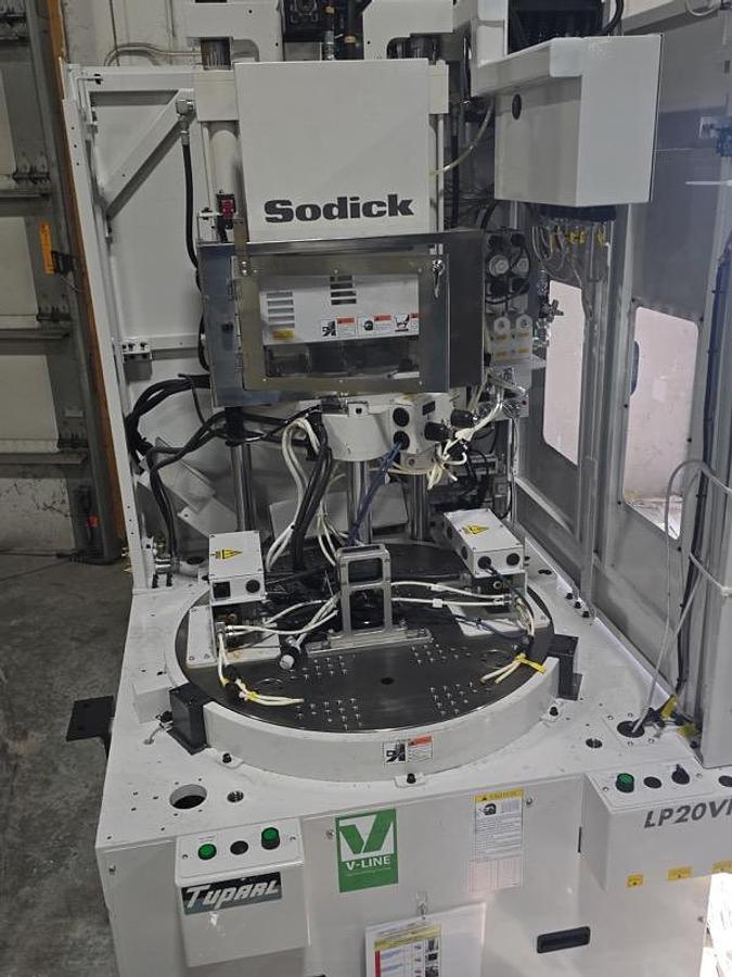 Used 22 Ton, 0.15 Oz., Sodick LP20VRE Vertical Injection Molding Machine