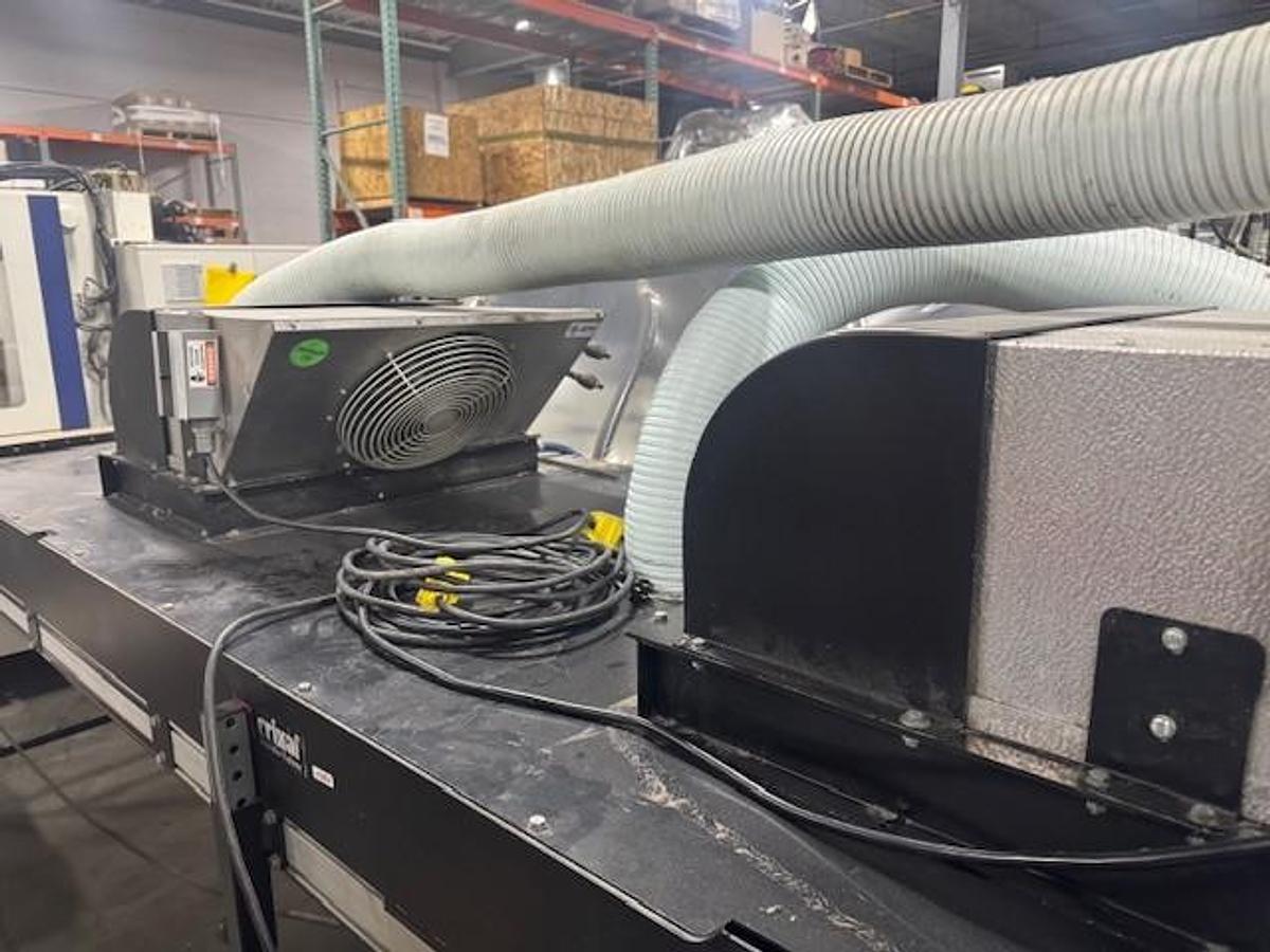 Used Crizaf 32" Wide x 20' Flat Belt Conveyor with Cooling System