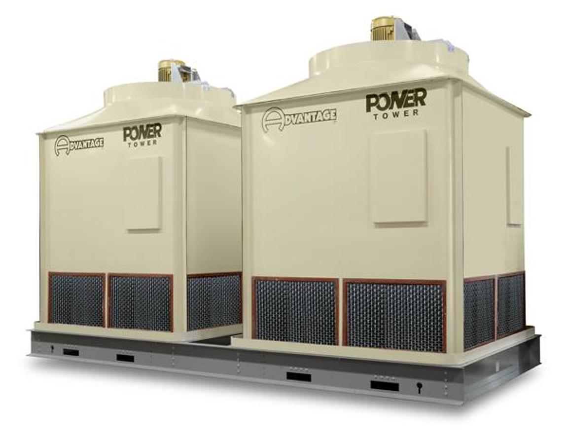 Not Ready - 210 Ton, Advantage Fiberglass Evaporative Cooling Tower w/ Structural Base