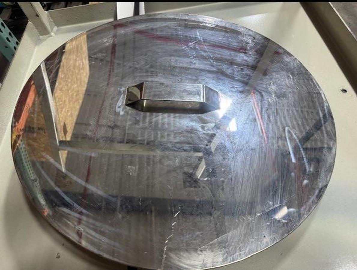 Stainless Steel 24" Diameter 39" High Feed Throat Mounted Material Hopper