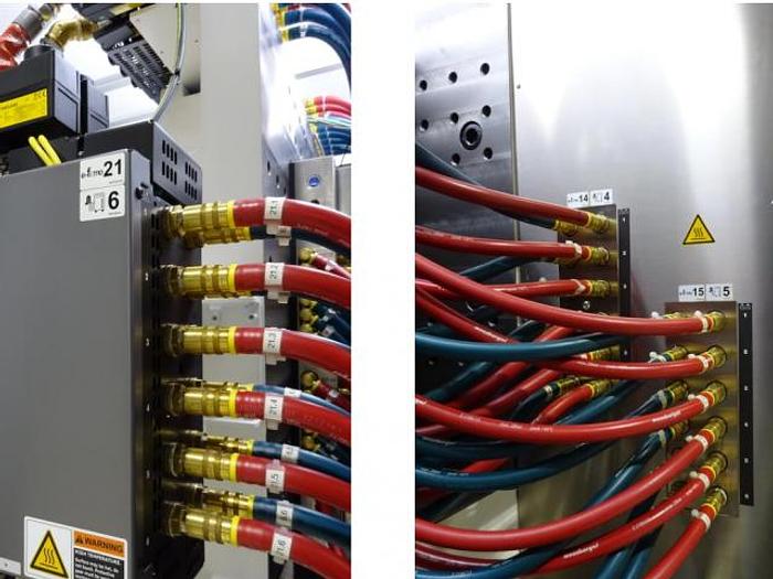 Used 449 Ton, 15.24 oz. Tiebarless Engel Injection Molding Machine