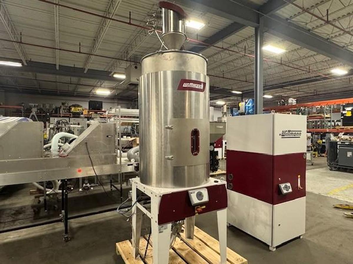 Used 180 lb./hr Wittmann E180 Silmax Material Dryer with 600 lb. Hopper (2012)