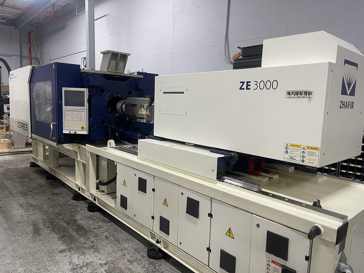 Used 337 Ton, 15.10 Oz., Haitian Zhafir ZE 3000/1100h Injection Molding Machine (2016)