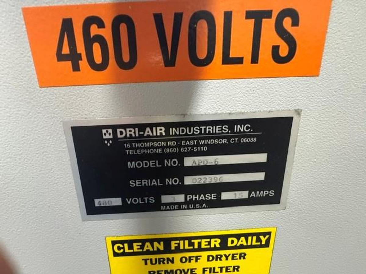 Used 50 lb./hr Dri-Air APD-6 Material Dryer with 200 lb. Hopper (2018)