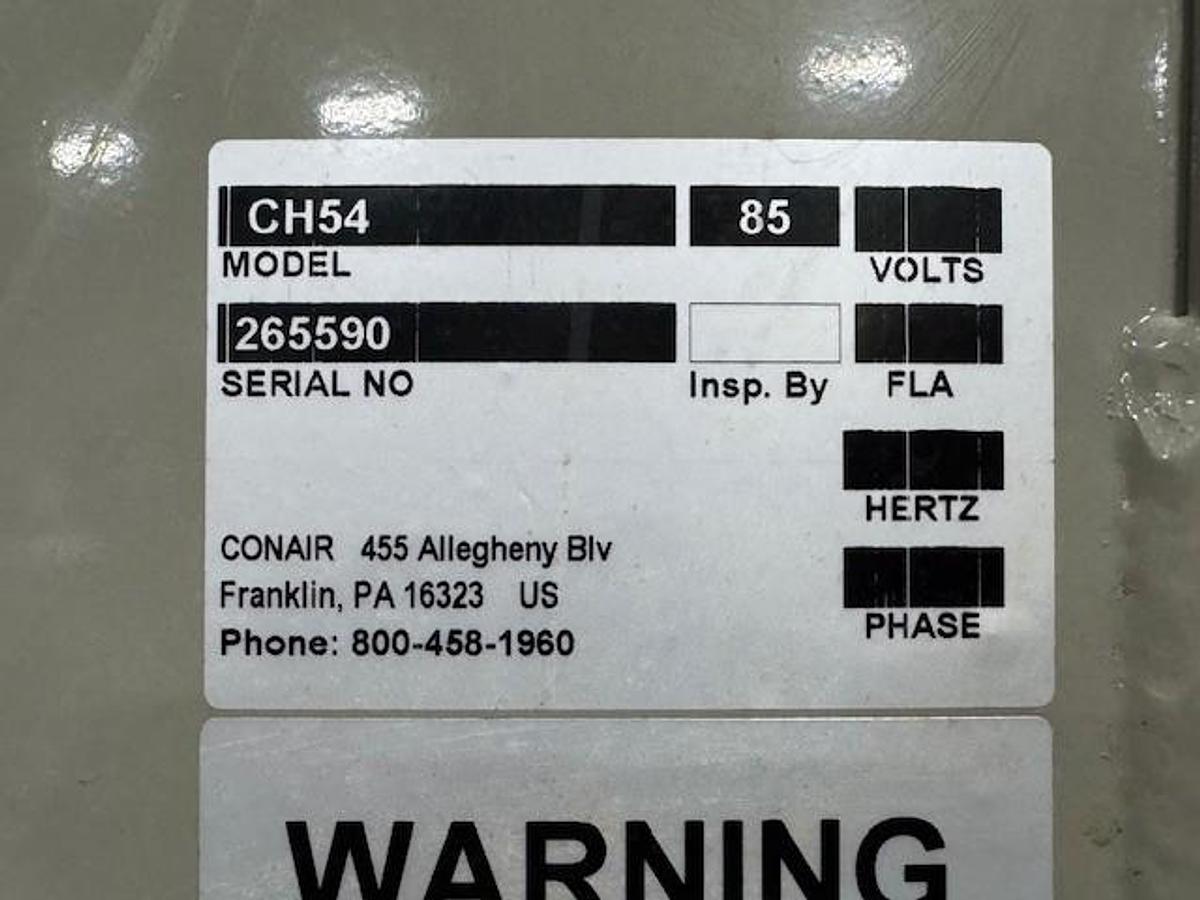 Used Conair CH54-85 2,975 lb. Material Hopper with Stand and Receiver