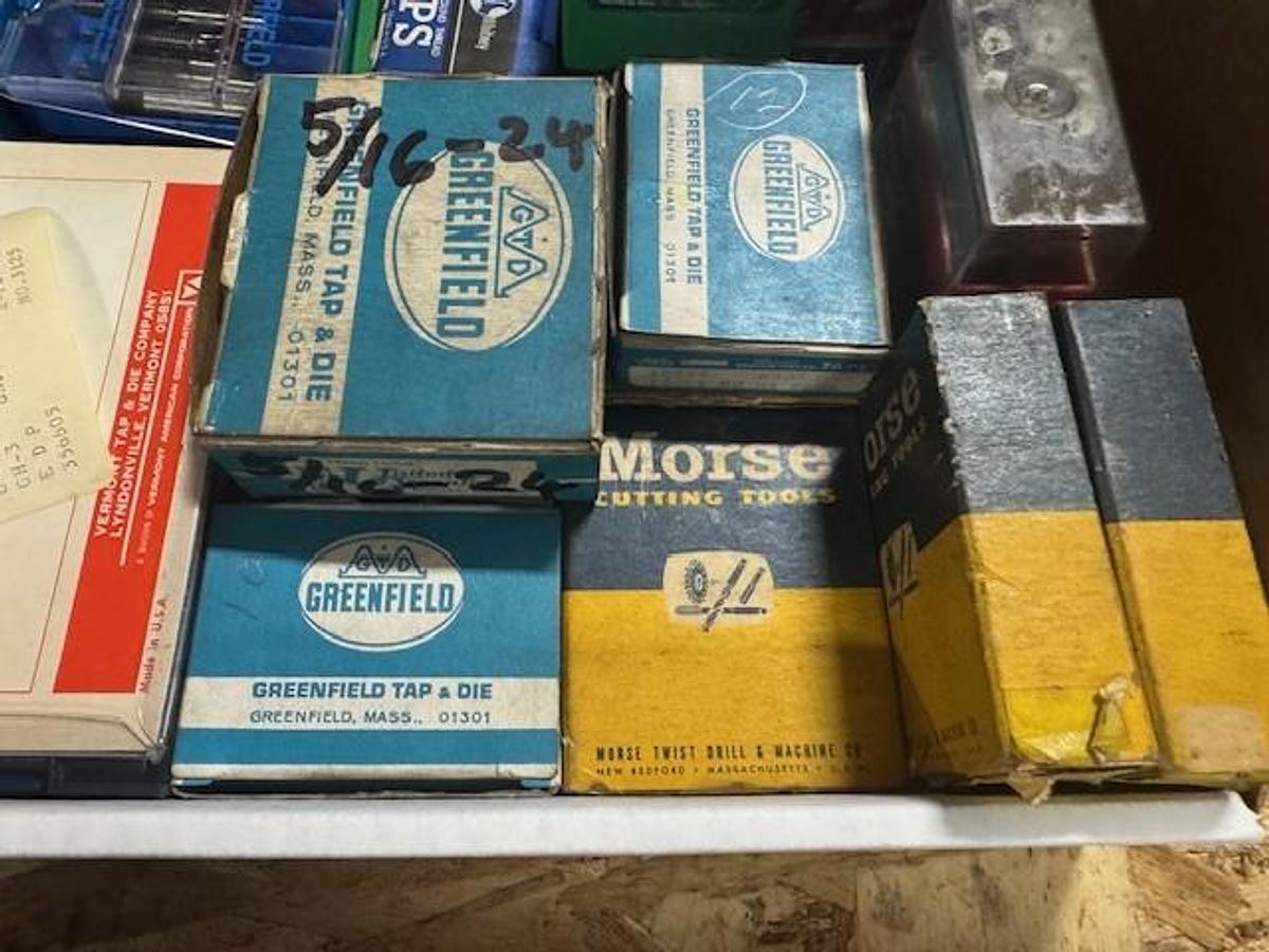 Used SAE Standard Hand Taps Coarse and Fine Thread