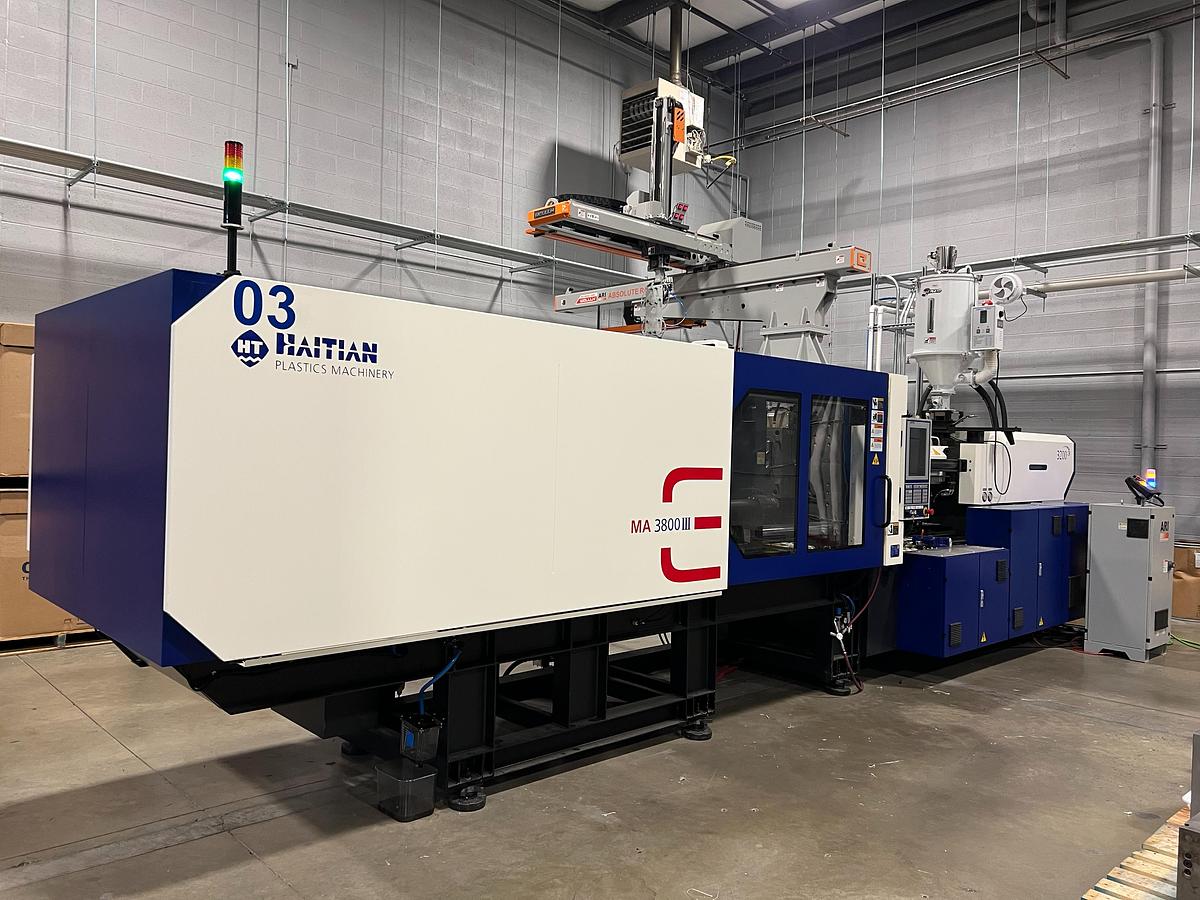 Used 427 Ton, 59.6 Oz., Haitian MAIII 3800/3200 Injection Molding Machine (2022)