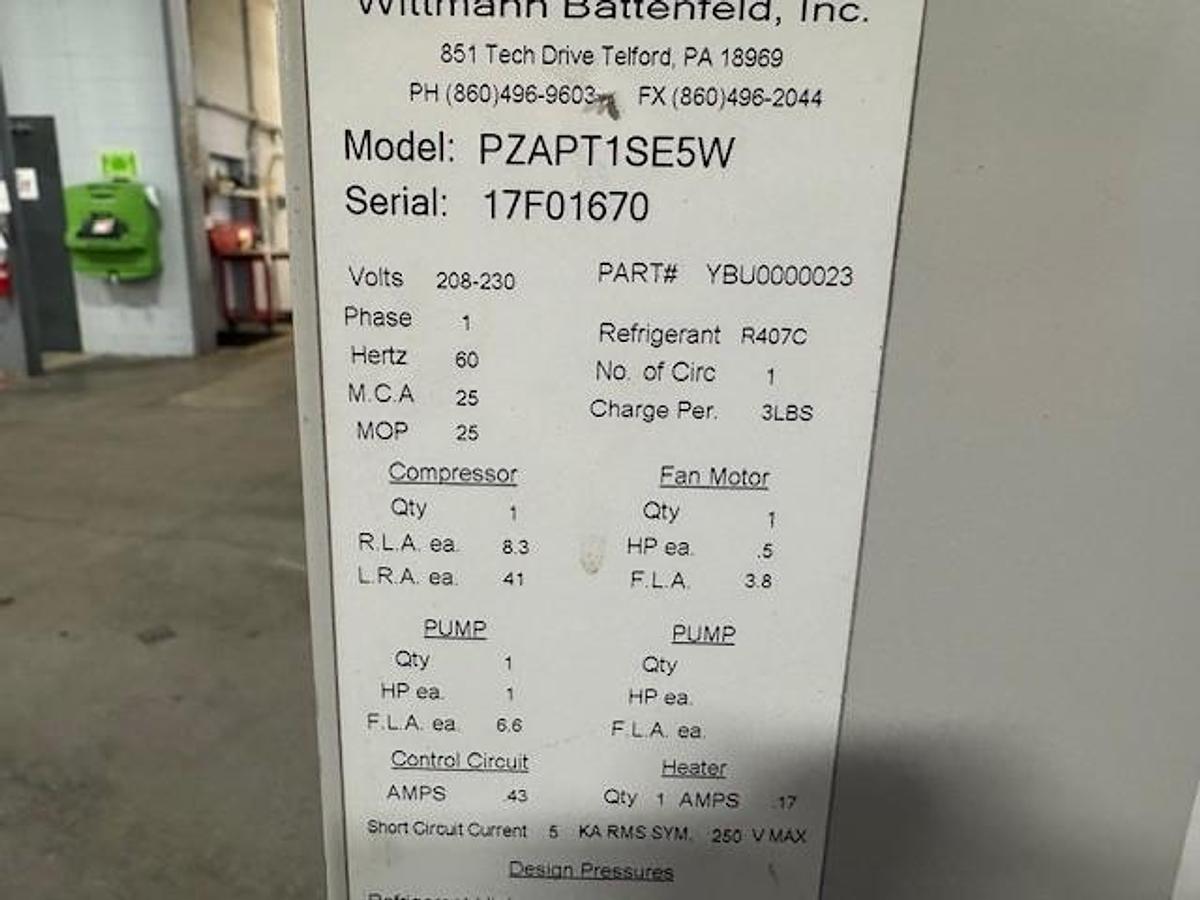 Used 5-Ton Wittmann/Battenfeld Air-Cooled Chiller (2022)