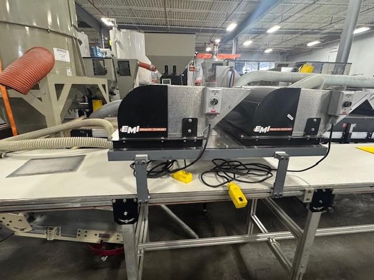 Used MK Flat Belt Conveyor with EMI Cooling System 28" wide x 16' Long