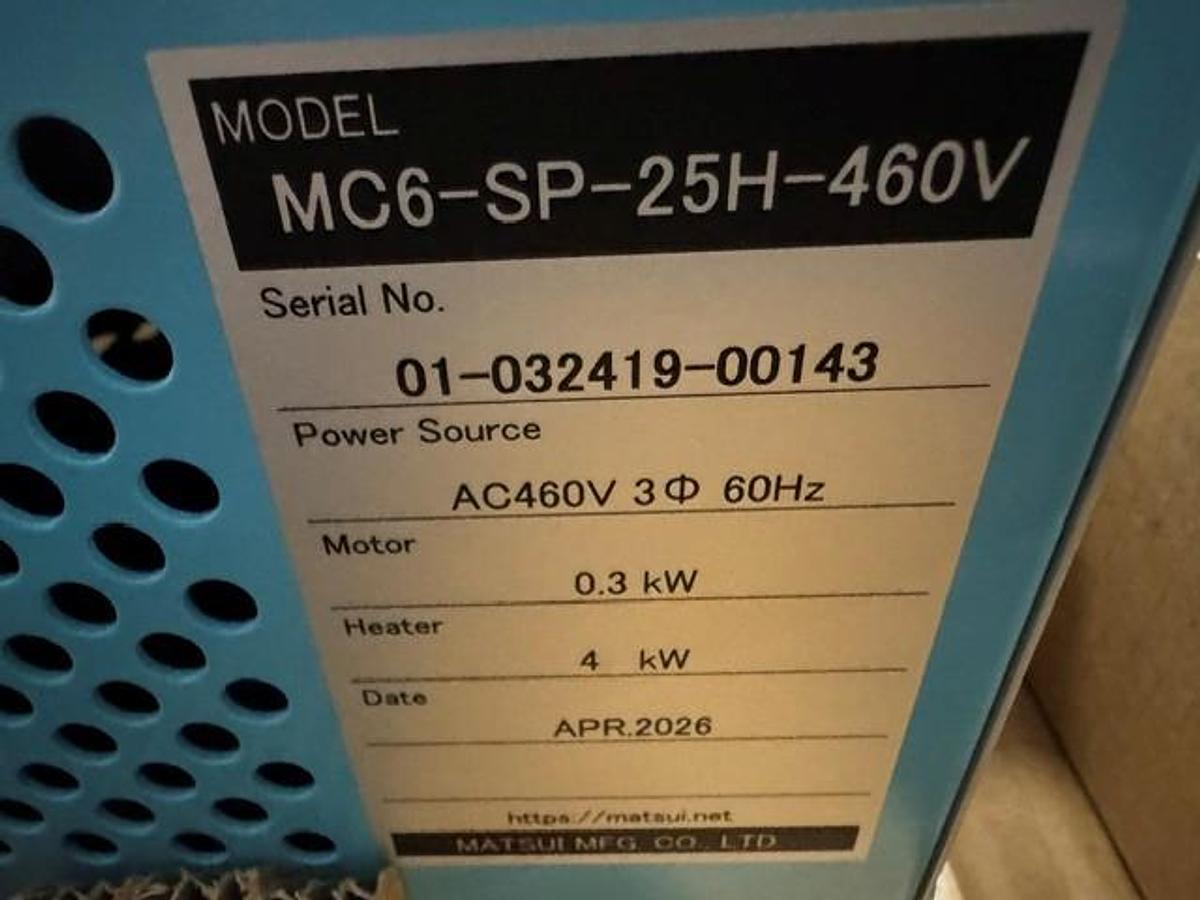 0.4 HP Matsui MC6-SP-25H Temperature Controller (2026)