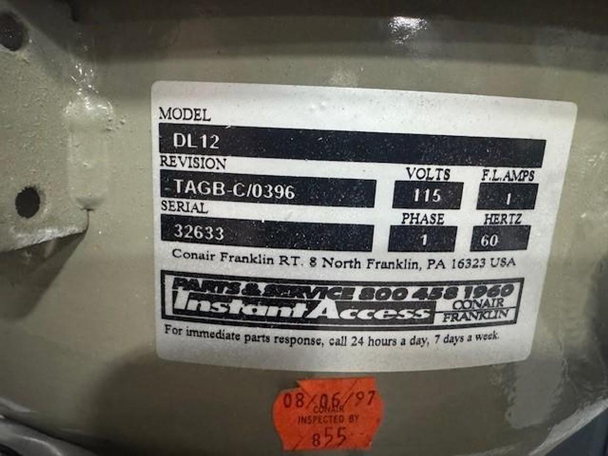 Used Conair DL Series Material Receiver