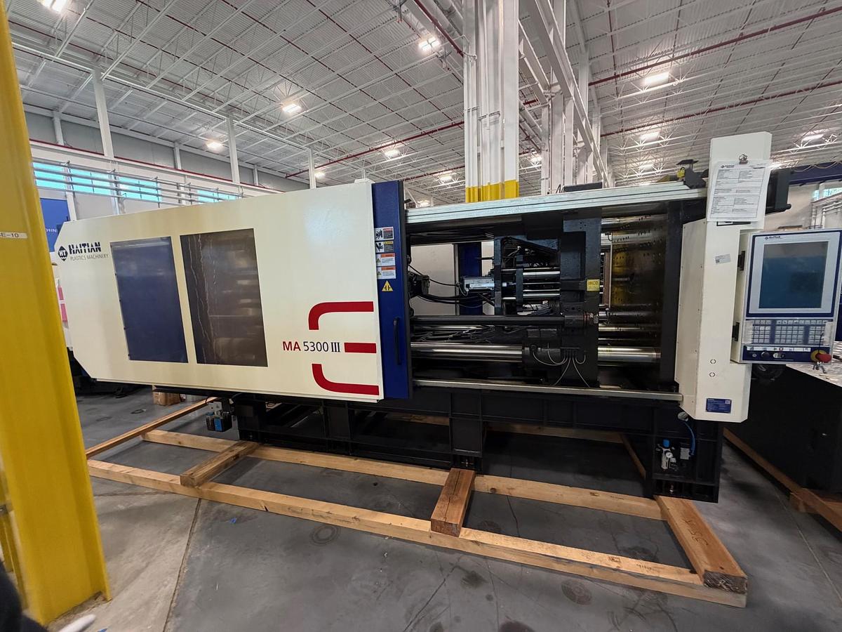 596 Ton, 34.23 Oz., Haitian MAIII 5300/2250 Injection Molding Machine