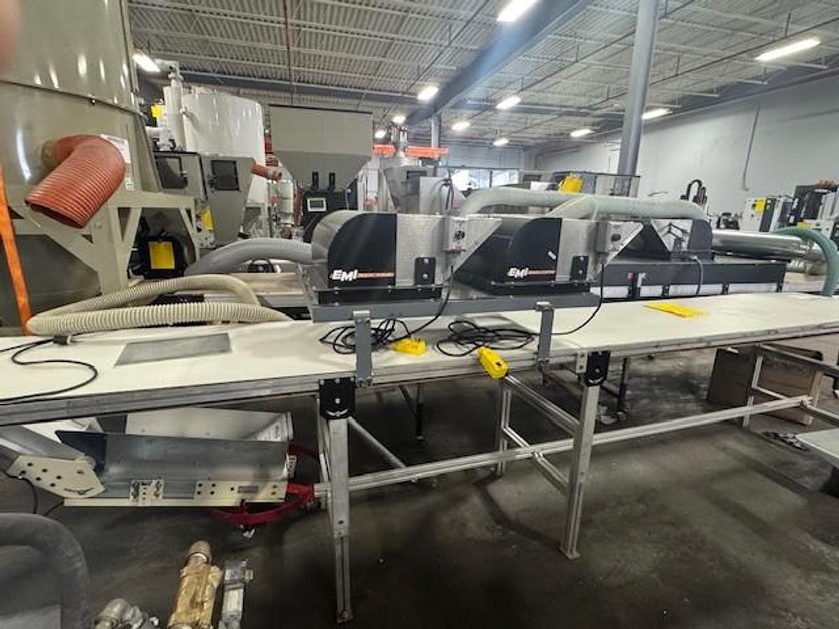 Used MK Flat Belt Conveyor with EMI Cooling System 28" wide x 16' Long