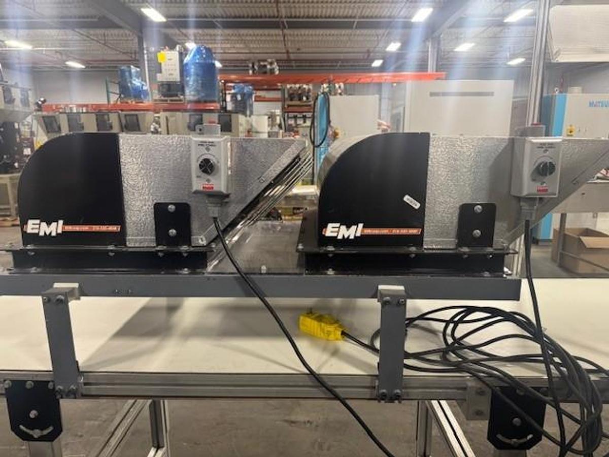 Used MK Flat Belt Conveyor with EMI Cooling System 28" wide x 16' Long