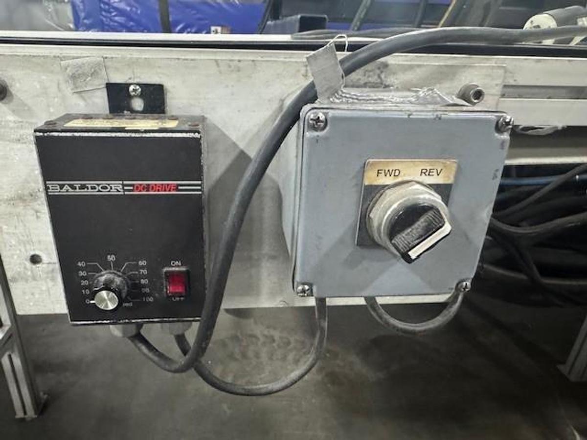 Used MK Flat Belt Conveyor with EMI Cooling System 28" wide x 16' Long