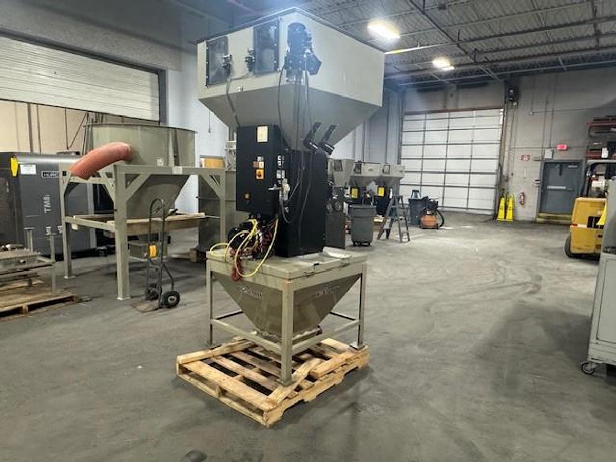 Used 1,200 lb./hr 4 Component Conair Trueblend Gravimatic Blender