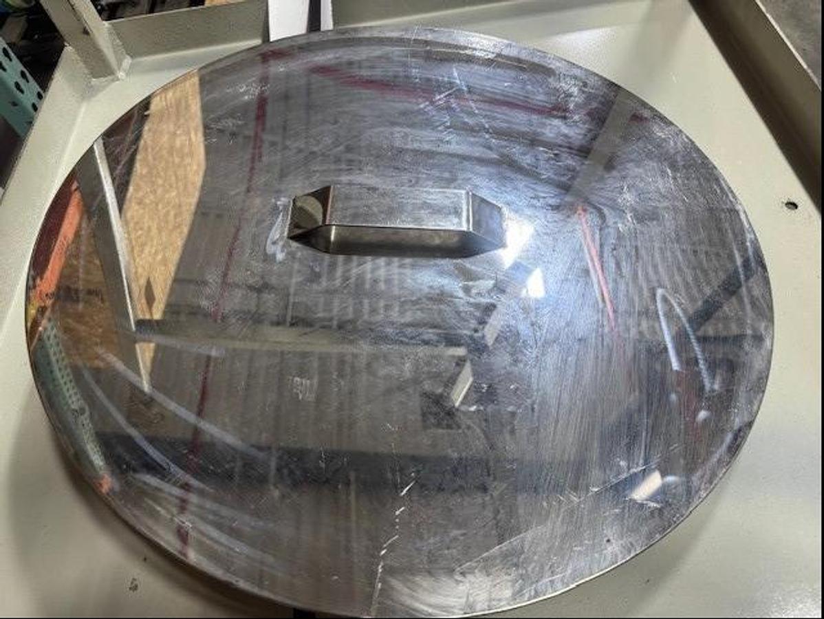 Stainless Steel 24" Diameter 39" High Feed Throat Mounted Material Hopper