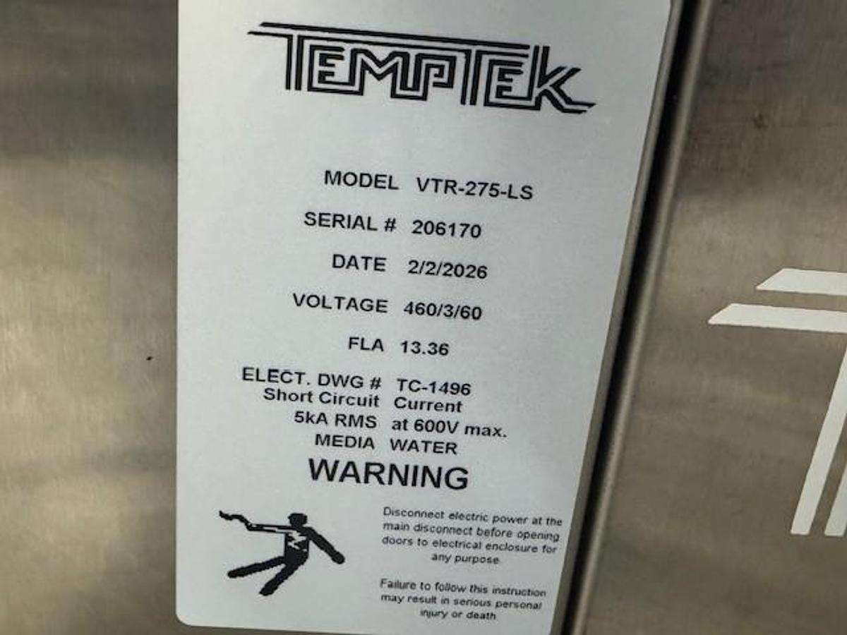 3/4 HP Temptek VTR Series Temperature Controller