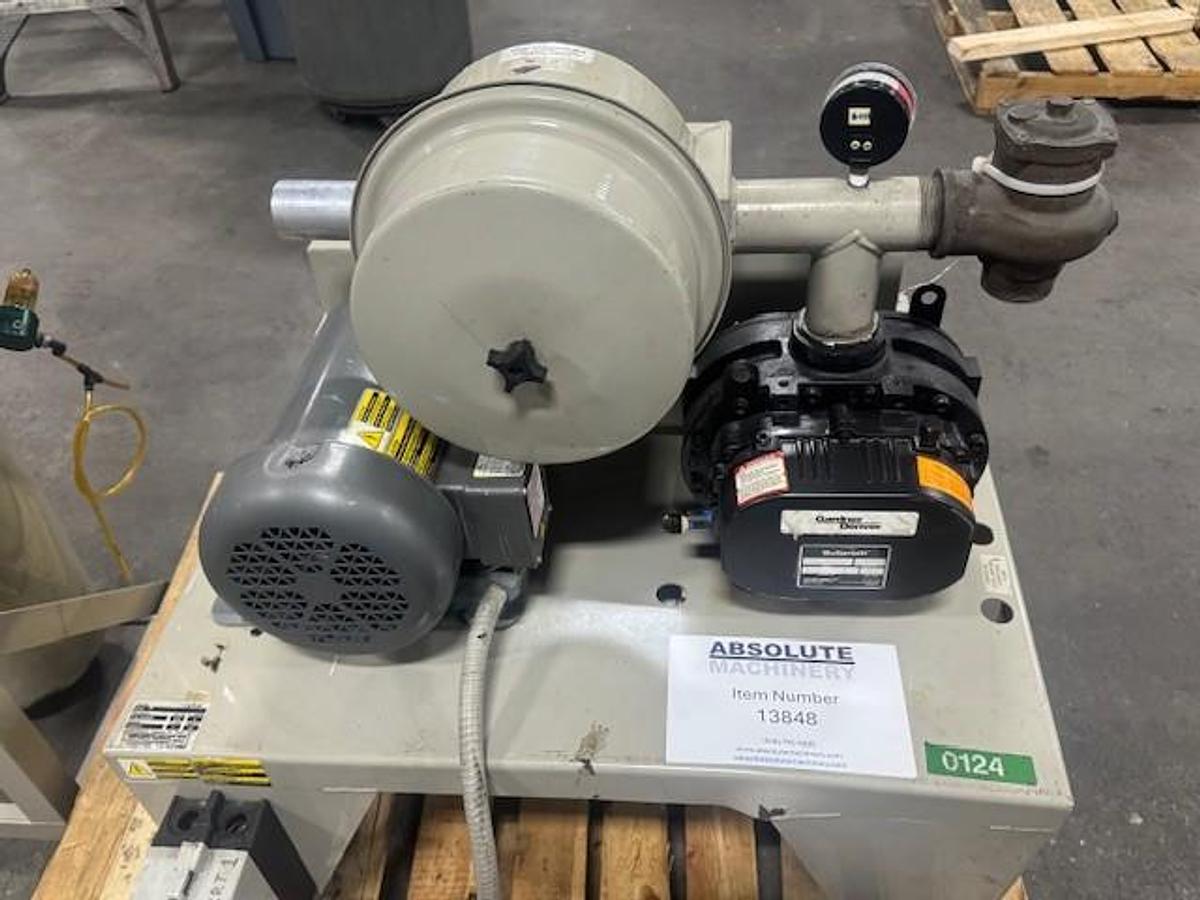 Used Conair PD-5 5 HP Vacuum Pump with Dust Collector