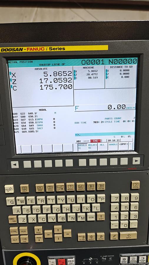 Used Doosan Lynx 220 LMA CNC Turning Center Lathe (2015)