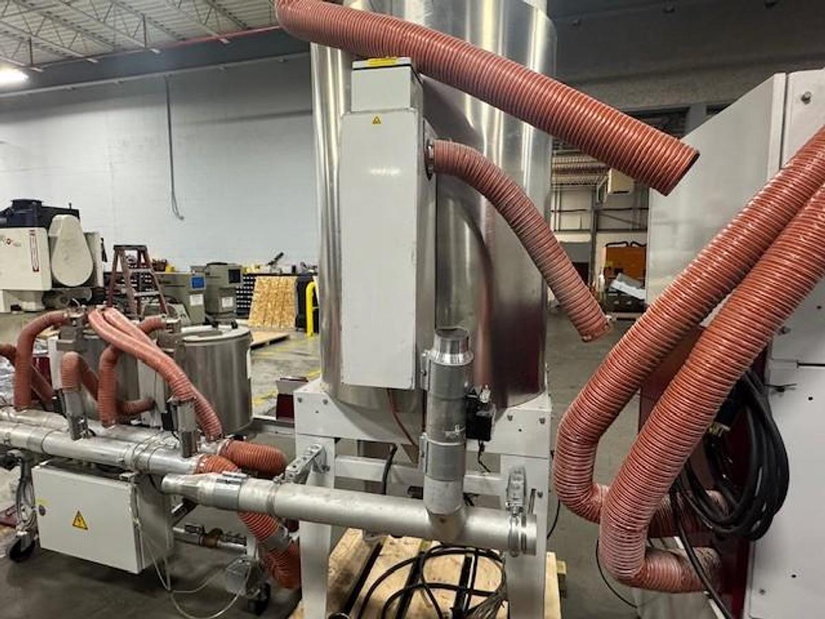 Used Wittman 300 lb./hr E-300 Material Dryer with Dryer Bank System