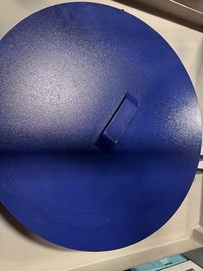 24" Diameter 39" High Feed Throat Mounted Material Hopper