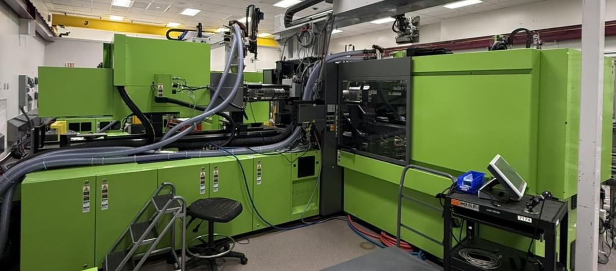Used 281 Ton Engel E-Motion 310H-310L 2-Shot Rotary Platen Injection Molding Machine (2017)