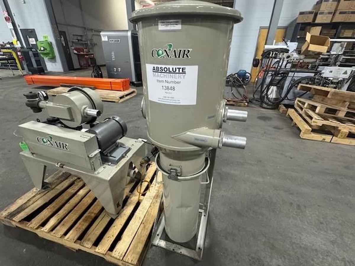 Used Conair PD-5 5 HP Vacuum Pump with Dust Collector