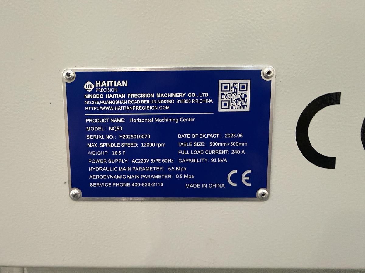Haitian Precision NQ50 Horizontal Machining Center