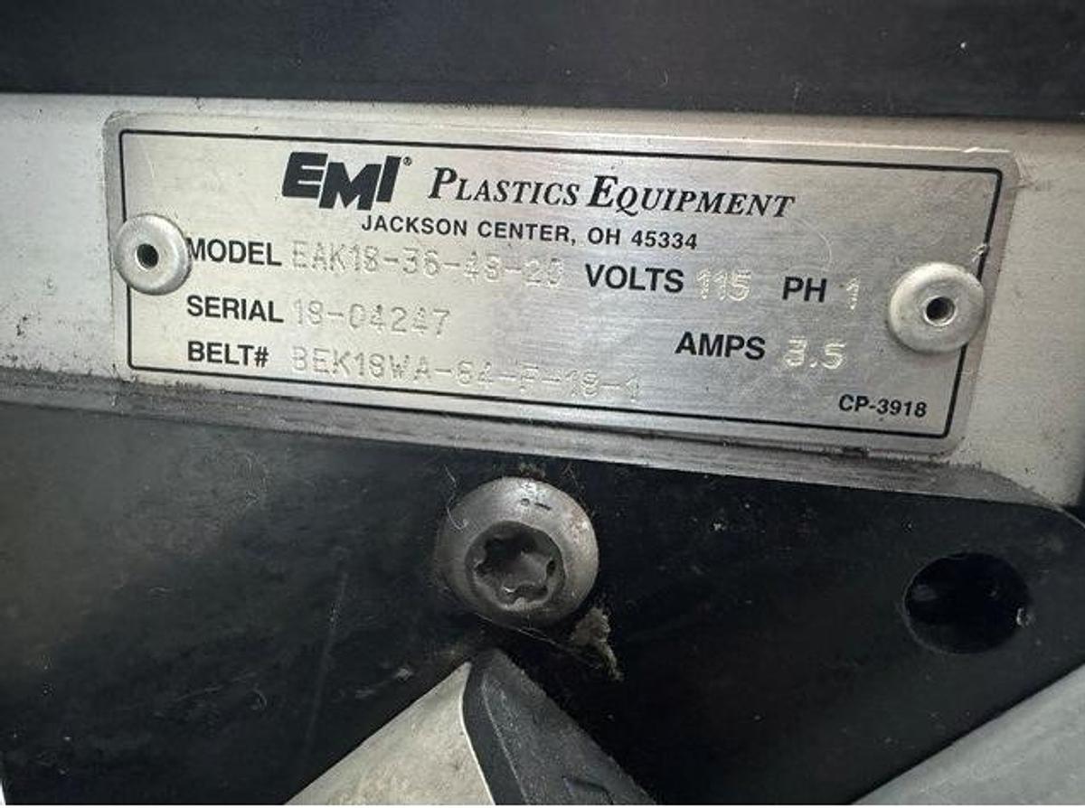 Used EMI EAK Series Flat to Incline Belt Conveyor