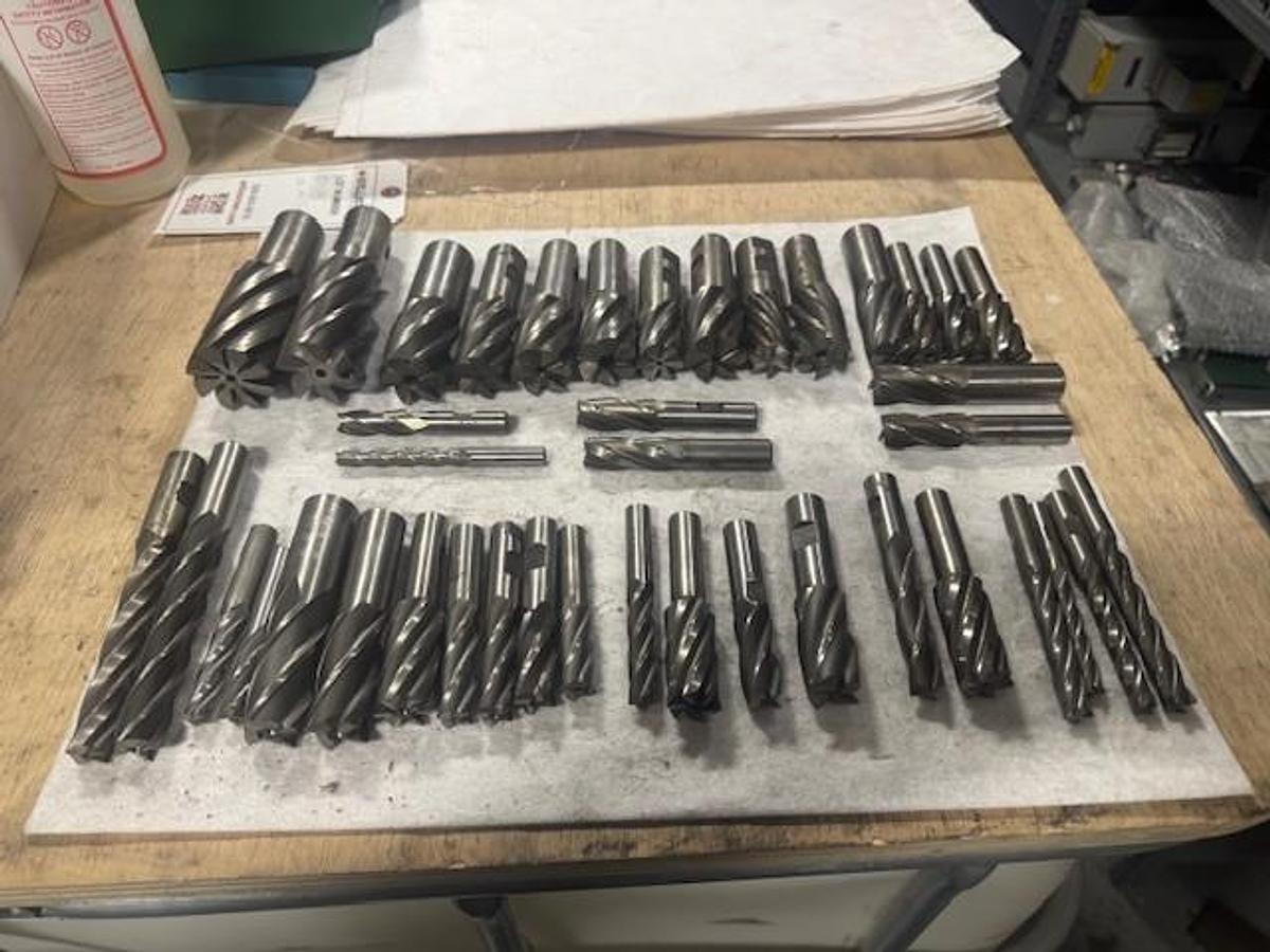 Used Set of End Mills Variouse size and style