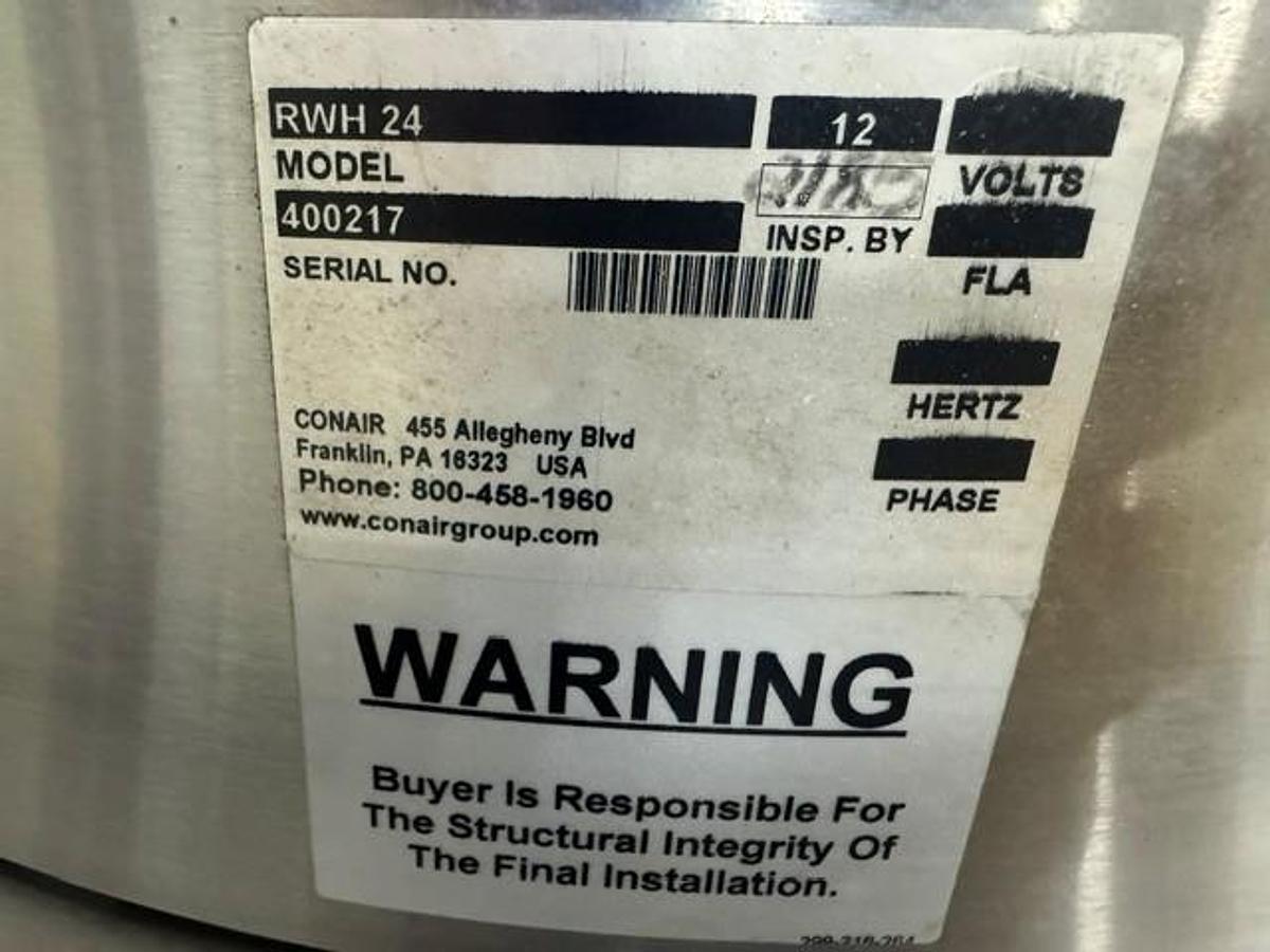 Used 100 lb./hr Conair DX-100 Dryer with 385 lb. Hopper (2018)
