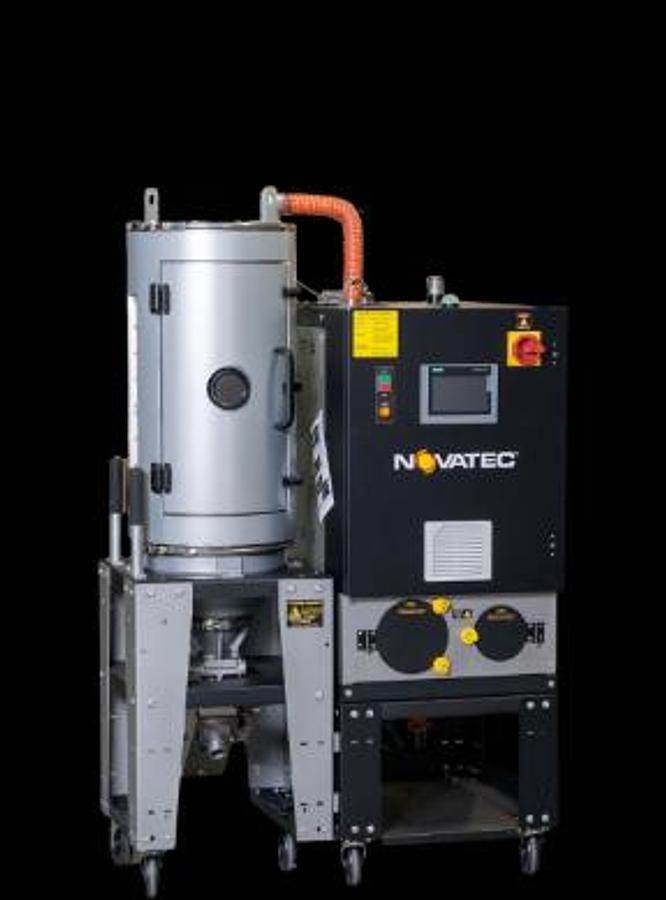 50 lb/hr Novatec Material Dryer NW3-50-DC with 110 lb Capacity Hopper (2026)