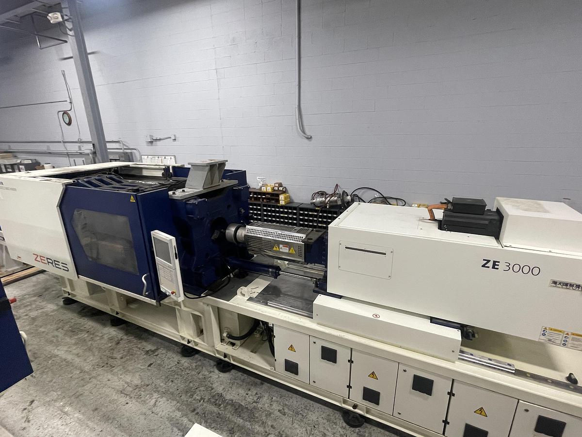 Used 337 Ton, 15.10 Oz., Haitian Zhafir ZE 3000/1100h Injection Molding Machine (2016)