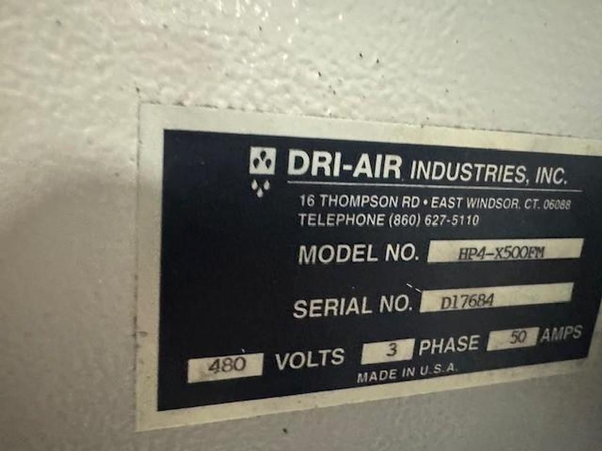 Used 500 lb./hr Dri-Air HP4 Series Material Dryer