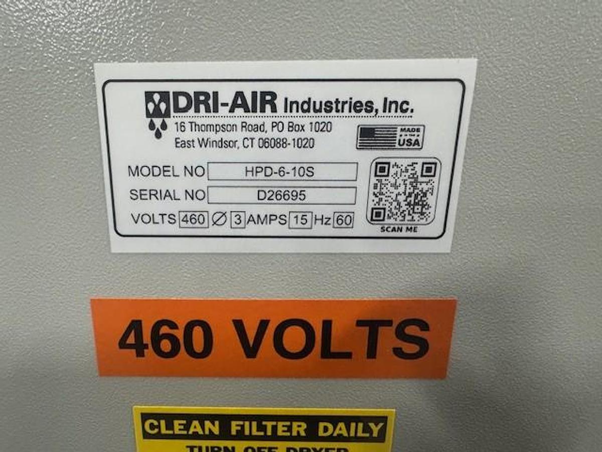 60 lbs/hour Dri-Air Material Dryer With 200 lb. Capacity Hopper (2026)