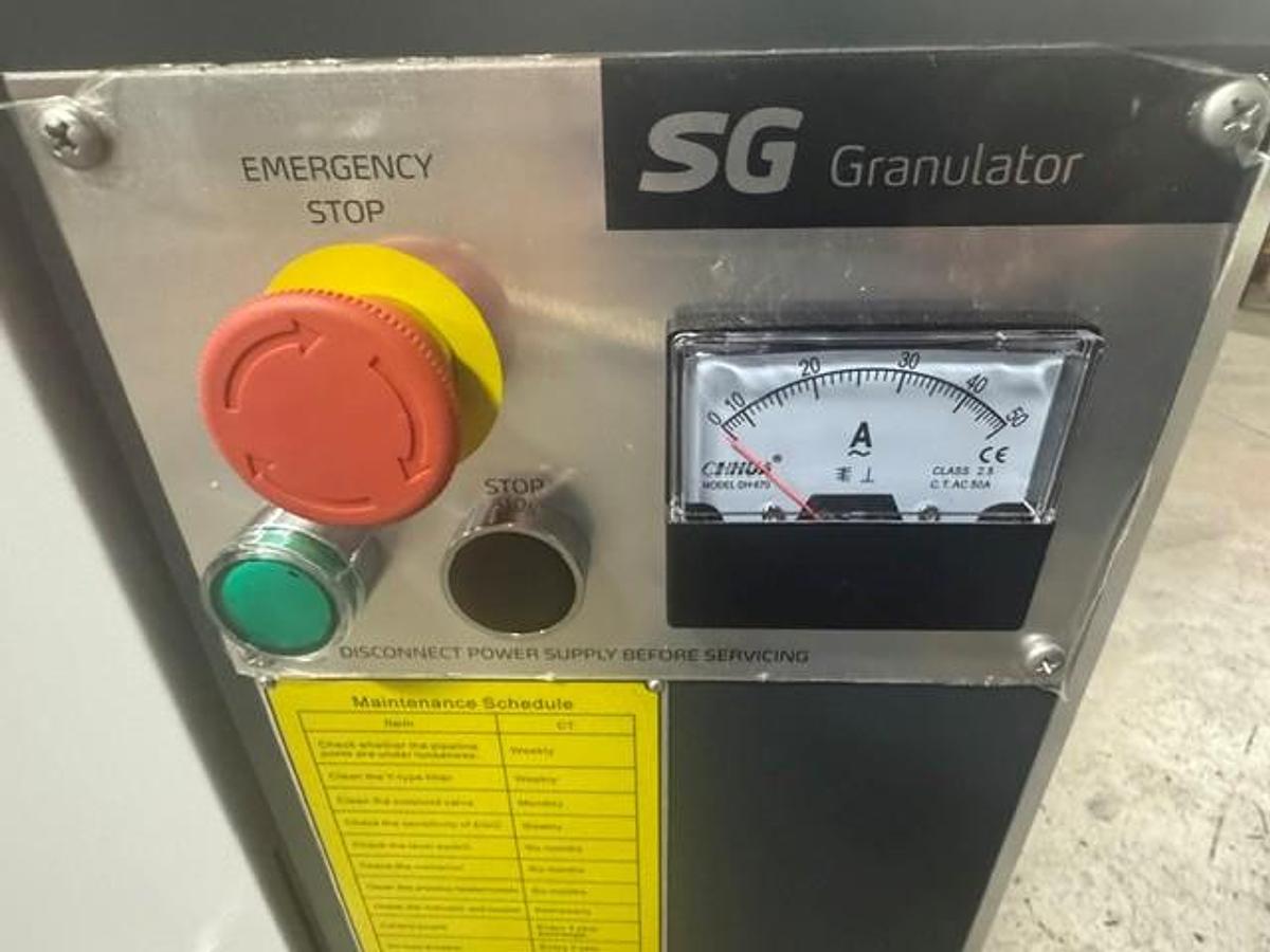 16.9 HP Shini SG-2348 Beside the Press Granulator with Blower and Cyclone (2026)