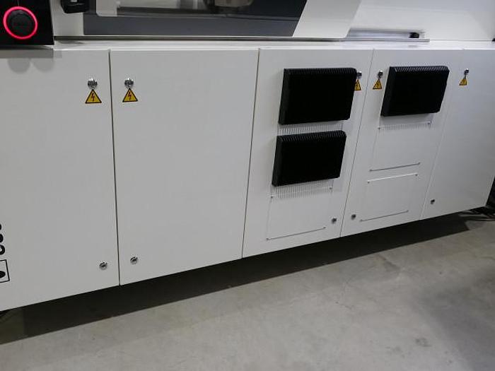 Used 449 Ton, 15.24 oz. Tiebarless Engel Injection Molding Machine