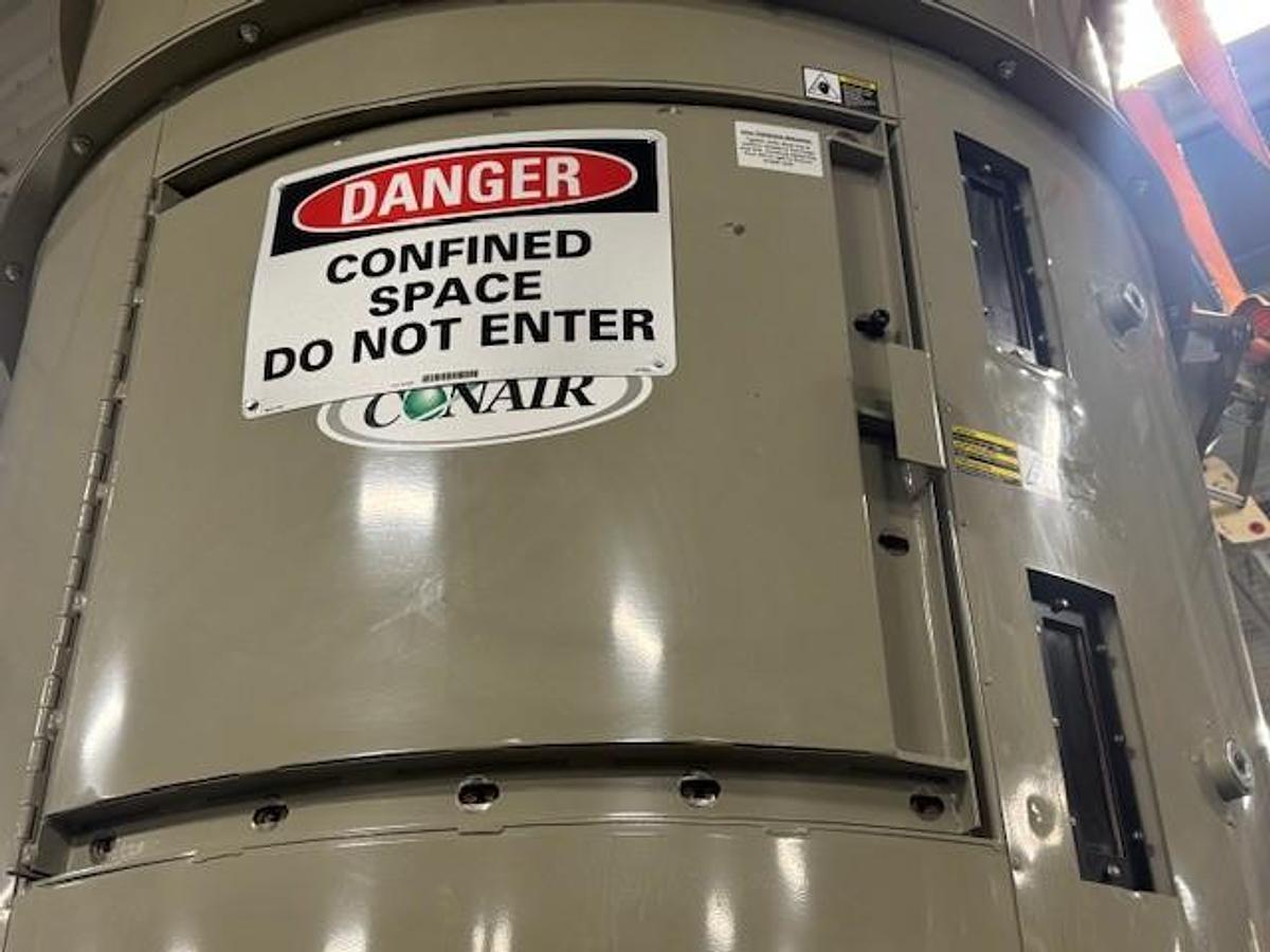 Used Conair CH54-85 2,975 lb. Material Hopper with Stand and Receiver