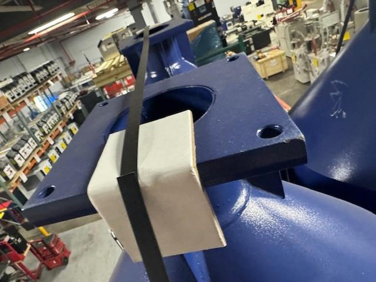 24" Diameter 39" High Feed Throat Mounted Material Hopper