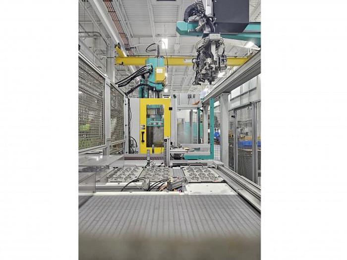 Used 110 ton, 6.5 oz. 2017 Arburg Allrounder 1200 T 1000 - 400 Injection Molding Machine