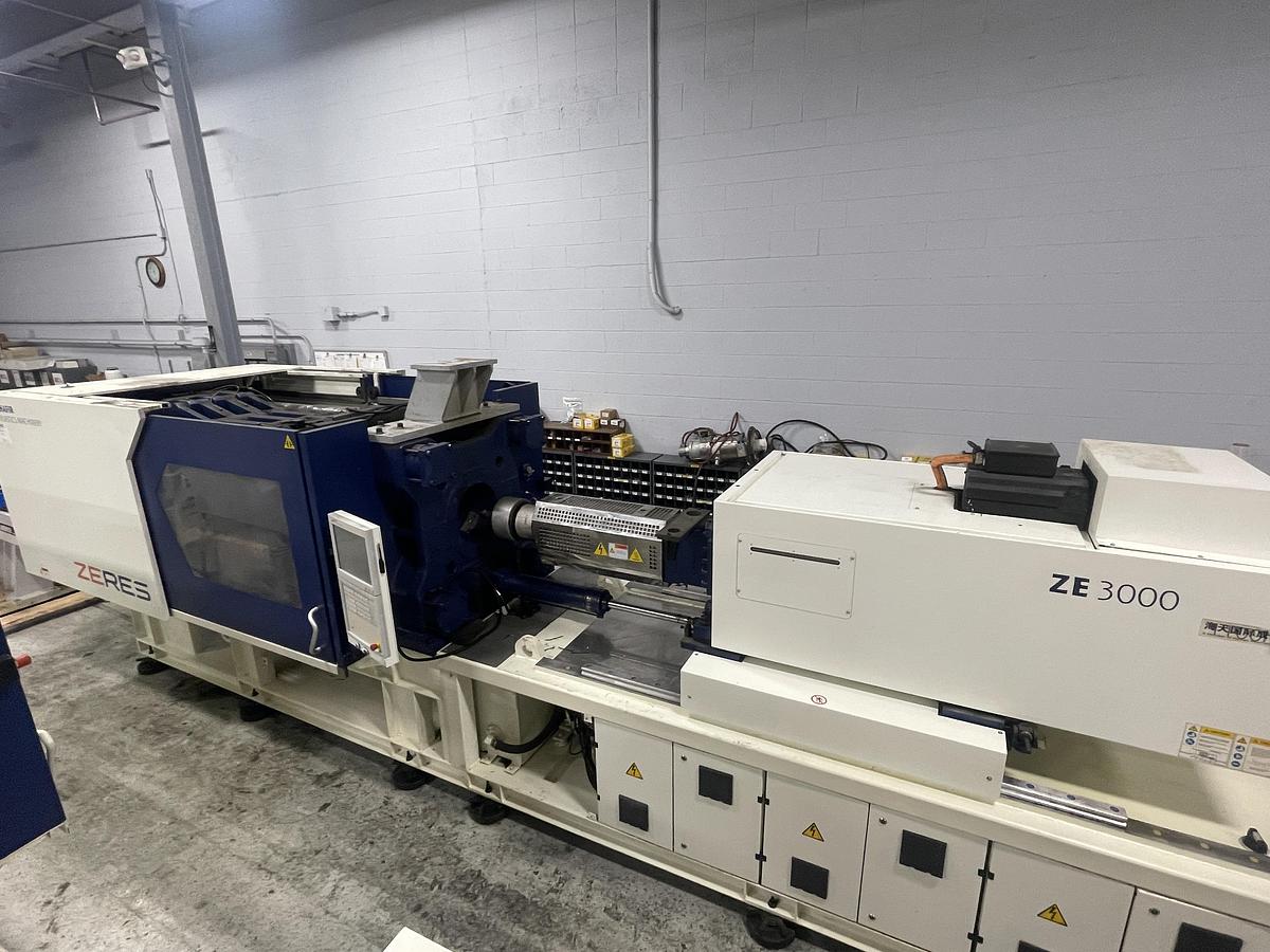 Used 337 Ton, 15.10 Oz., Haitian Zhafir ZE 3000/1100h Injection Molding Machine (2016)