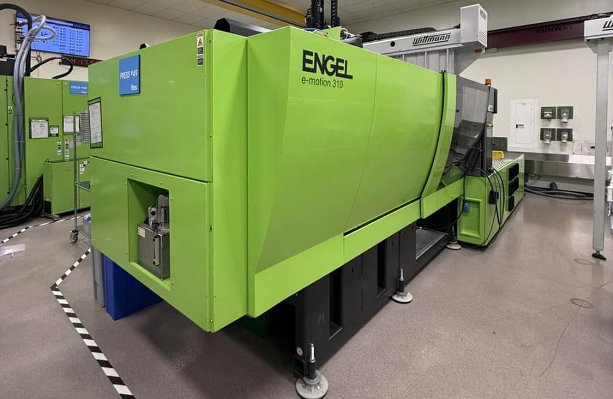 Used 281 Ton Engel E-Motion 310H-310L 2-Shot Rotary Platen Injection Molding Machine (2017)